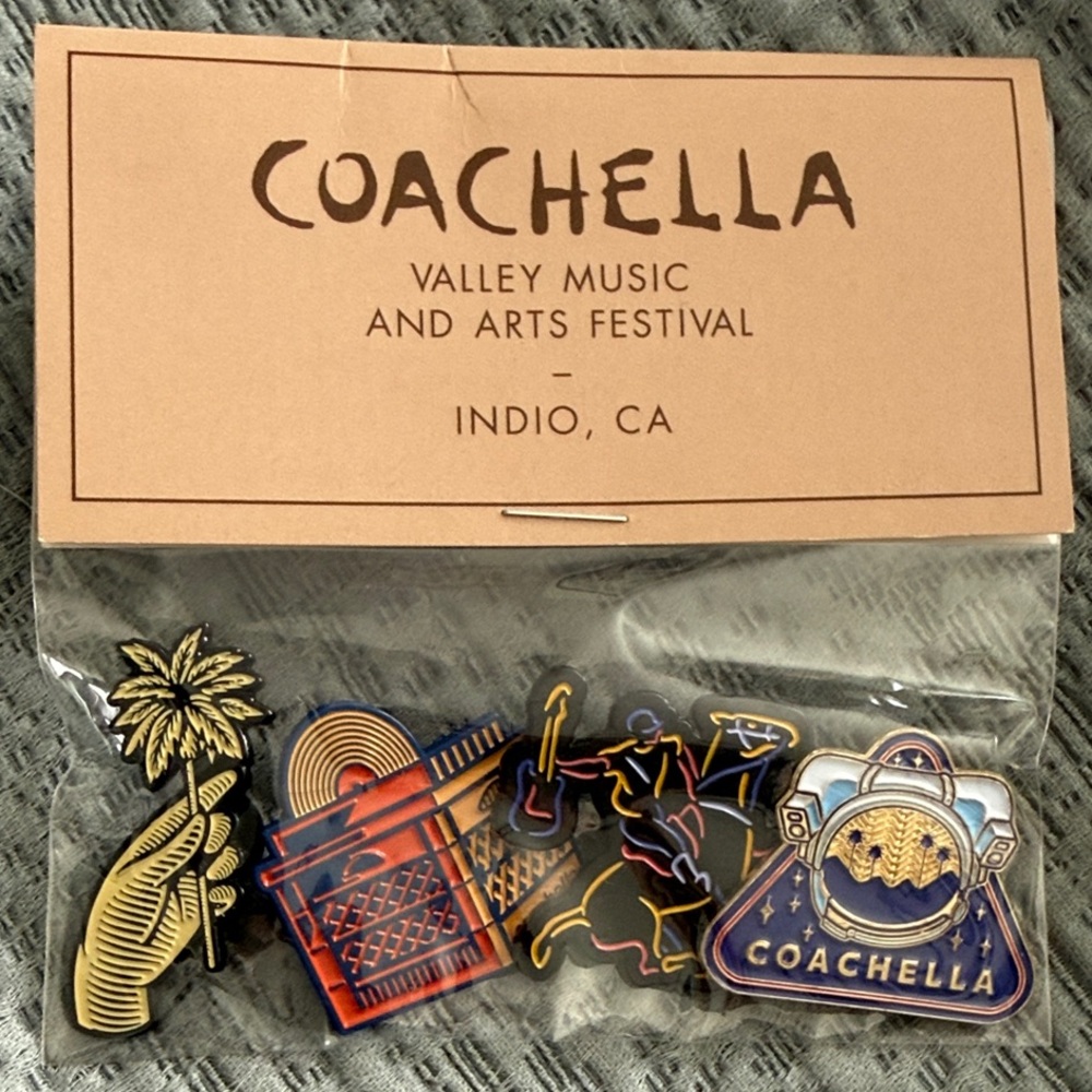Coachella Festival Pin Collection